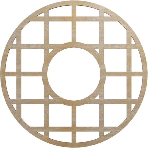 Ekena Millwork O'Neal Wood Fretwork Pierced Ceiling Medallion, Birch, 18"OD x 6 1/2"ID x 1/4"T CMWP18X18X0250ONBI - main